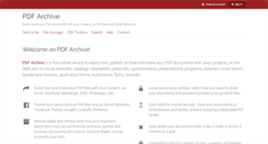 Desktop Screenshot of pdf-archive.com