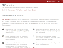 Tablet Screenshot of pdf-archive.com